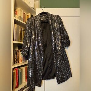 Sequin Black Jacket